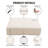 Outdoor Seat Cushion Set Deep Seating Patio Cushion Set Thick Cushions 5",Creamy White-110173984