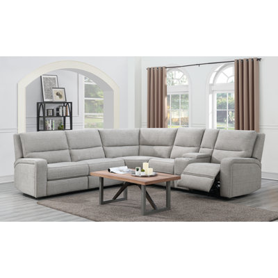 Canapé modulaire de coin large 116 po Adorah
