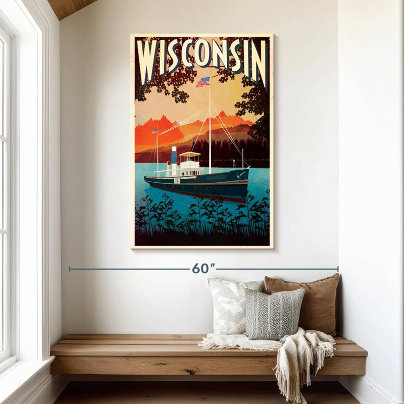Wisconsin Poster, 48" H x 32" W