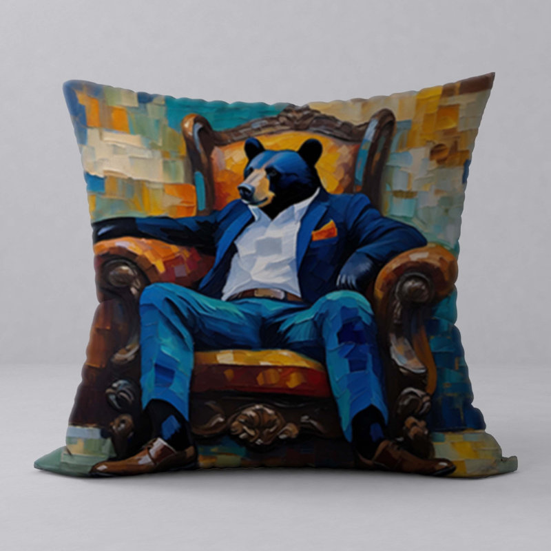 Polyester Throw Square Pillow Cover & Insert