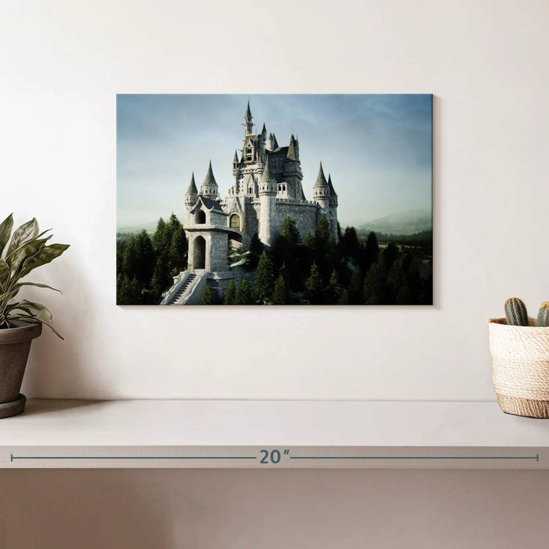 Château de conte de fées Lilie, H 8 po x l 12 po