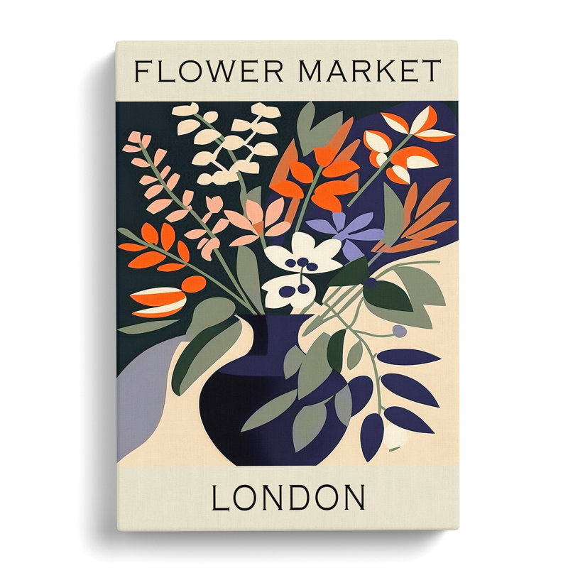 The London Flower Market Exhibition No. 3 - Wrapped Canvas, 50cm H x 35cm W