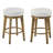 Ceianna Swivel Upholstered Counter Stool with Metal Frame-1728162367