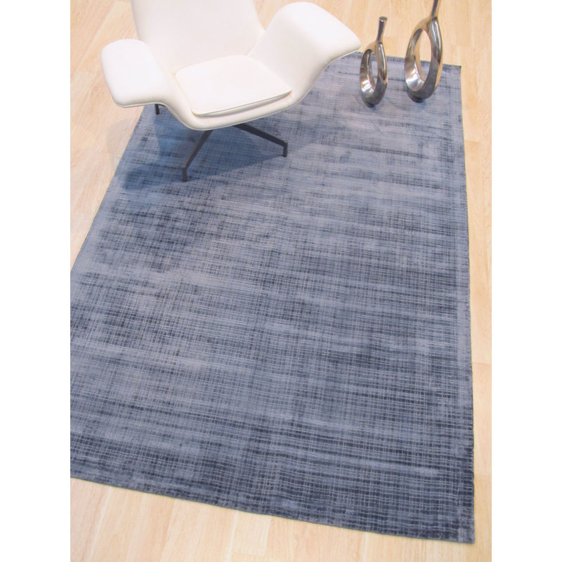 Clarissa Blue Handmade Rug, Rectangle 8'9" x 11'9"