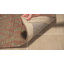 Tapis géométrique bleu / rouille en jute tissé à la main Laumer-21746094