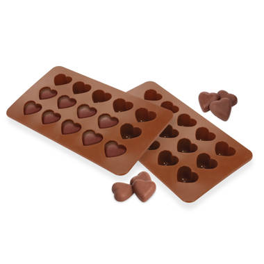 Aptoco 8 Piece 6 Cup Non-Stick Chocolate Molds Silicone Molds for