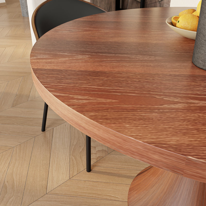 Ensemble de table de salle à manger en bois massif Farmhouse, H 29,52 po x l 39,37 po x P 39,37 po