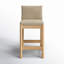 Tabouret de comptoir Carisa Boucle-907552929
