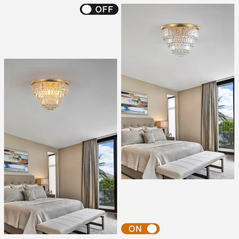 Grands lustres en cristal, Or