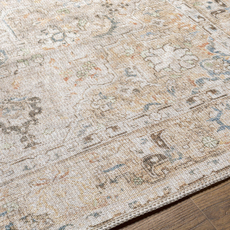 Kemer Machine Washable Traditionnal Boho Area Rug, Rectangle 230 x 290cm