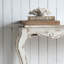 Console 46 po x 16,5 po x 30 po Slimline Whitewash, pour couloir, salon, chambre à coucher