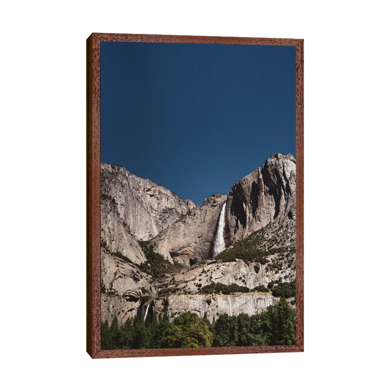 Yosemite Falls VII by Bethany Young - Print on Canvas, 101.6cm H x 66.04cm W x 3.81cm D, Classic Brown Wood Framed