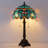 Tiffany Table Lamp Blue Green Stained Glass Desk Lamp 12X12X21 Inches Jewelry Baroque Style Reading Light