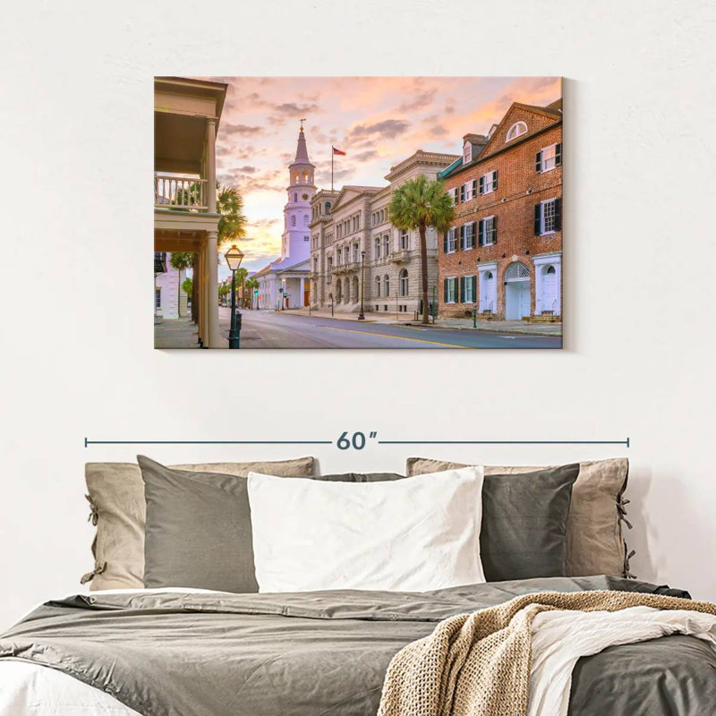 Ravi Idyllic Charleston Scene, 30" H x 45" W
