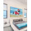 «Santa at the Beach» par Eyre Tarney - reproduction sur toile-21594213