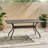 Outdoor Table In Cast Aluminum - Decorated With Marvelous Floral And Umbrella Accommodation Adorned Appealing Space-899994717