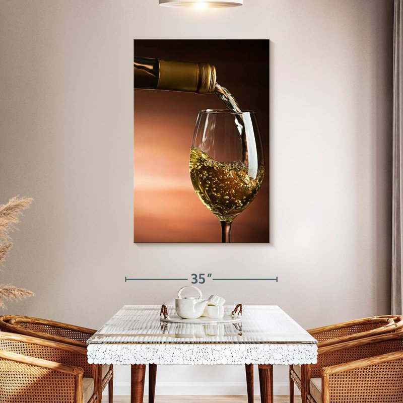 Yarlin White Wine Serving, 48" H x 32" W