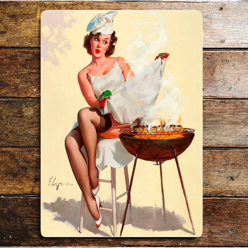 Entertainment Wall Decor on Metal, 20cm H x 15cm W