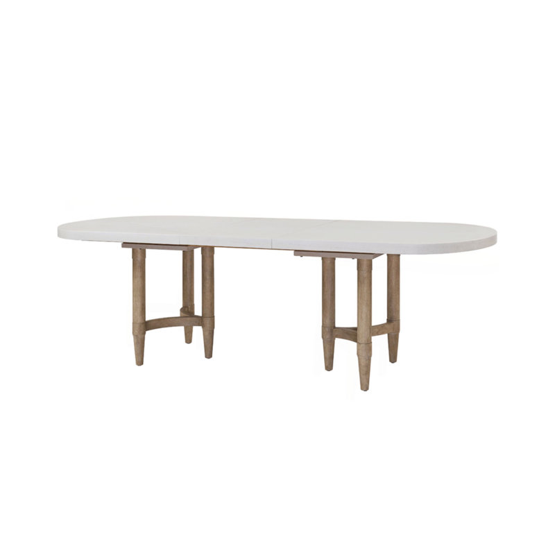 Triad Double Pedestal Dining Table With Leaf
