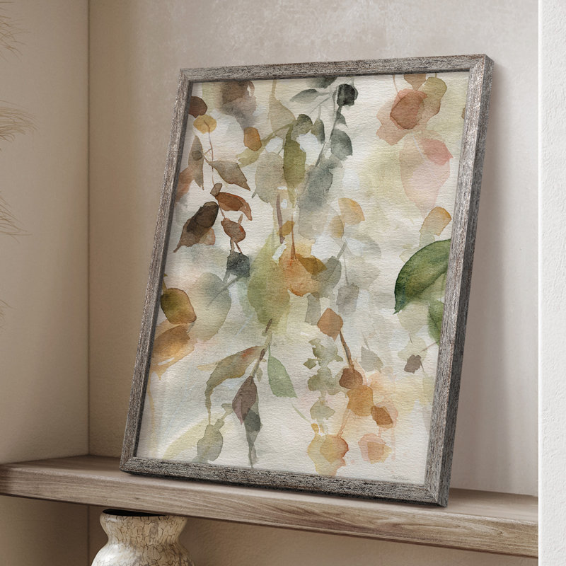Cascading Nature II, reproduction encadrée - bois massif, H 11 po x l 9 po