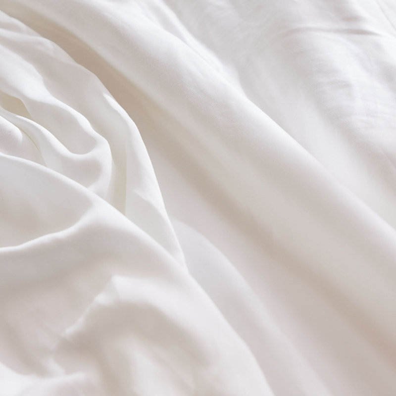 Rayon From Bamboo Flat Sheet, White, Queen Flat Sheet