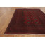 Tapis oriental en laine rouge fait à la main 3 x 5