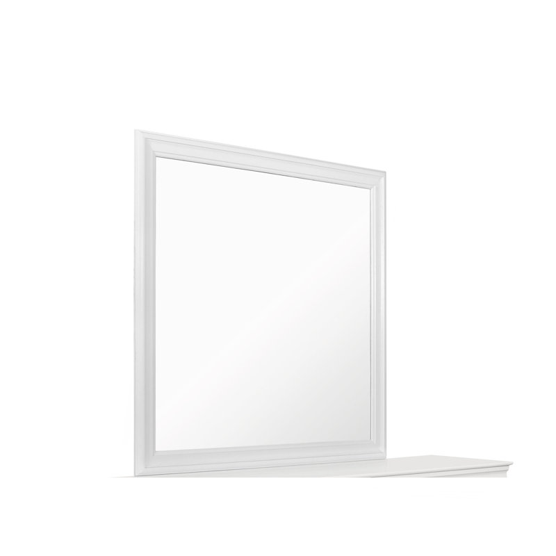 SHAKER METALLIC WHITE MIRROR WITHOUT CABINET