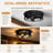2 Pack 4-Light Matte Black Industrial Flush Mount Ceiling Light