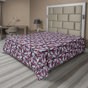 Marron pâle, bleu ardoise / floral