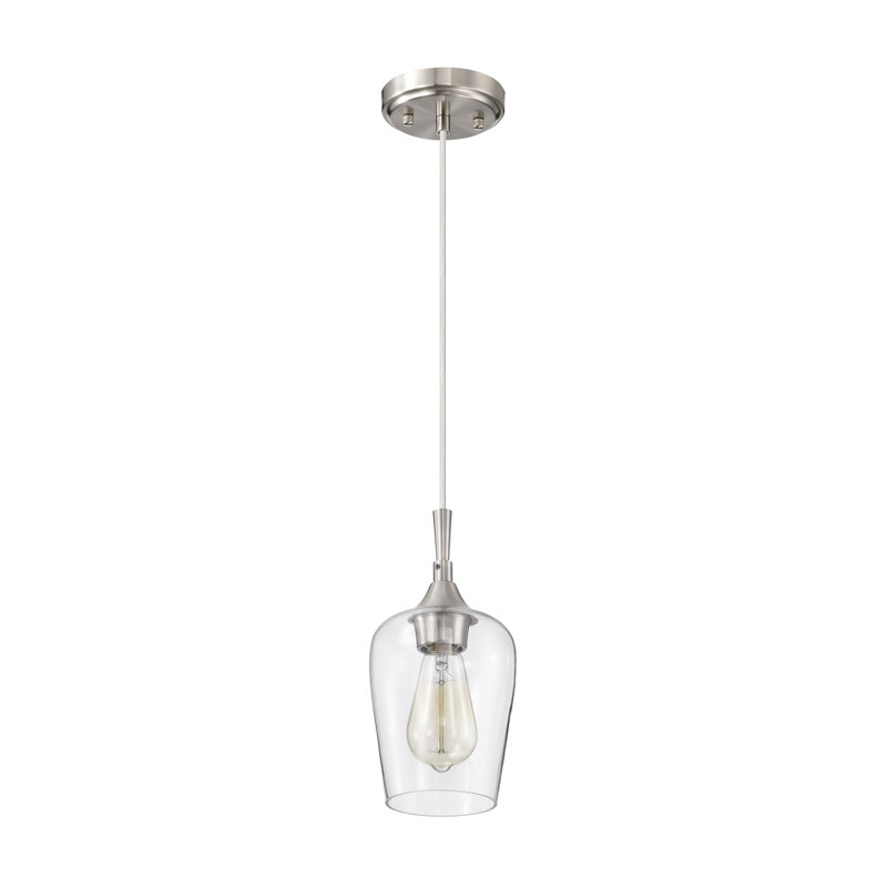 Laureen 1 - Light Dome Pendant, Brushed Nickel