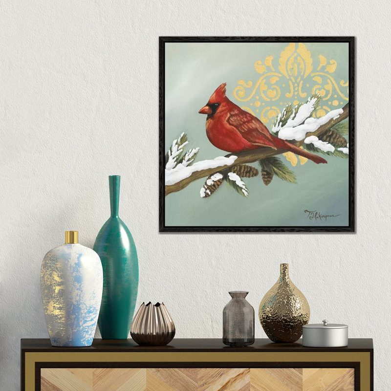 Winter Bird II, 45.72 cm H x 45.72 cm W, Black