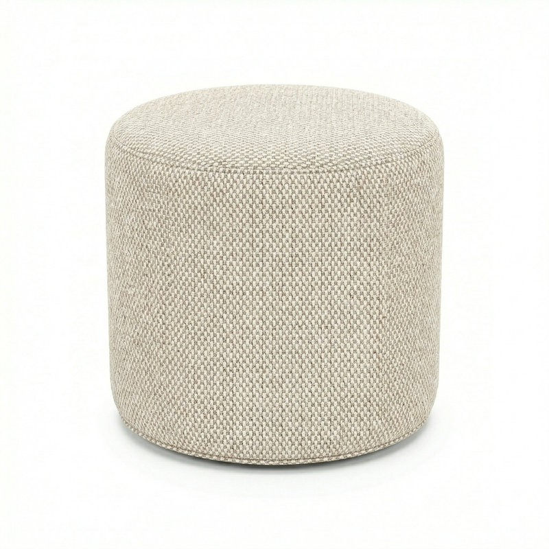 Pouf rond 18 "Lily Gardens, Beige