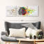 «Human Brain Abstract», reproduction sur toile tendue de 3 pièces-1177835614