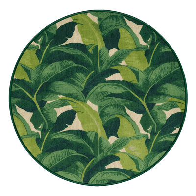  Tapis hawaïen lavable de bananiers