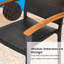 Chaise d'extérieur empilable en rotin Salas