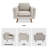 39.3'' Wide Upholstered Loveseat With Solid Wood Legs-718318078