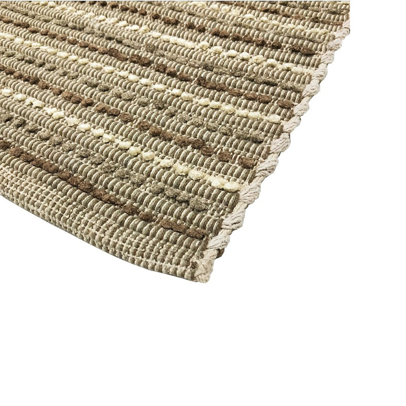 Tapis pour salle de bain 100% coton Leisa, Brun clair