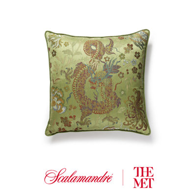 The MET x The House of Scalamandre Dragon Tableau Pillow