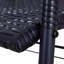 Causeuse d'extérieur en rotin de polyéthylène tissé à la main avec système de bascule ergonomique pour patio, jardin, porche et pelouse