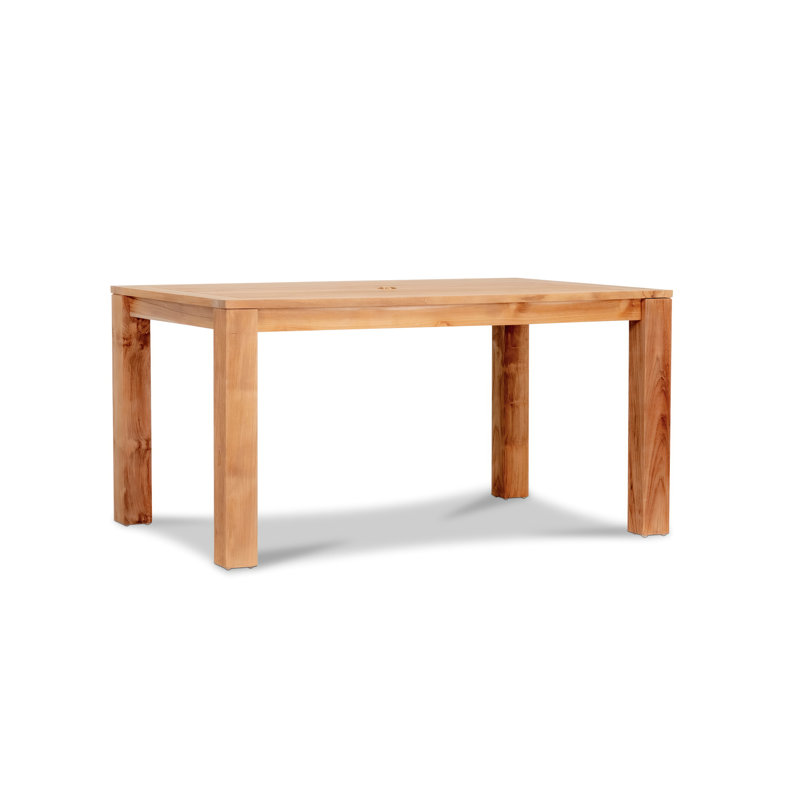 Classic Outdoor Teak Dining Table, 60" L x 30" H x 39" D