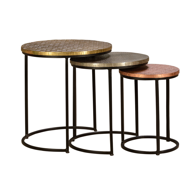 Collinge Solid Wood Frame Nesting Tables