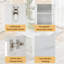 Table de salle à manger extensible 63 po avec console de cuisine Luxtury-1403340275