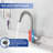 Single-handle Bathroom Faucet with Drain Assembly-93816113