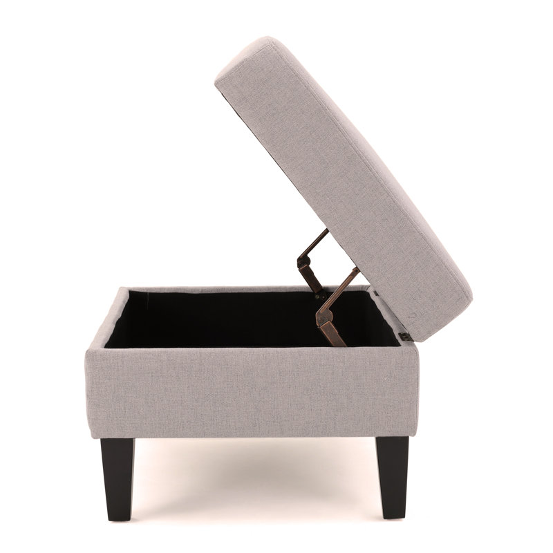 OTTOMAN DE RANGEMENT, Gris clair