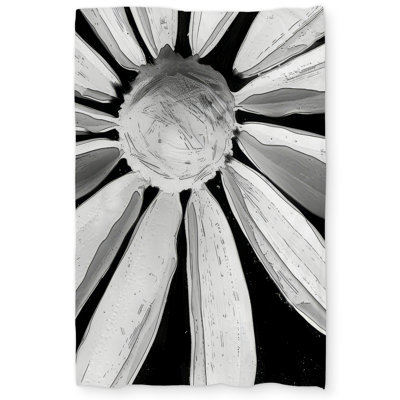 Desaturated Flower Gray Duvet Cover | Elegant Home Decor