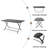 RECTANGLE FOLDABLE DINING TABLE