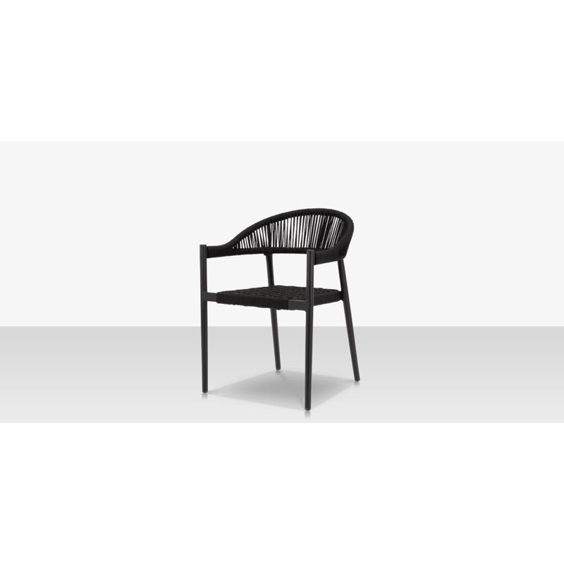 Skye Dining Arm Chair, Black