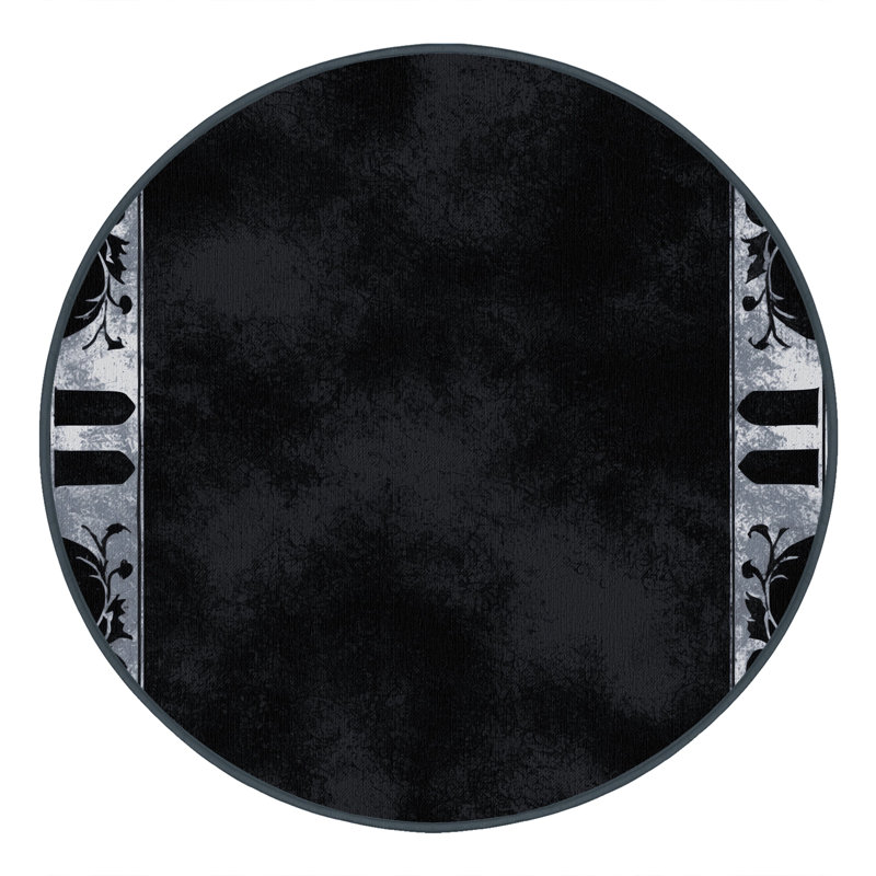 Moonlit Fern Rug, Round 4'