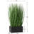 18" Faux Onion Grass in Rectangle Pot