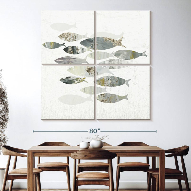 Brampt Gone Fishing II, 74" H x 74" W